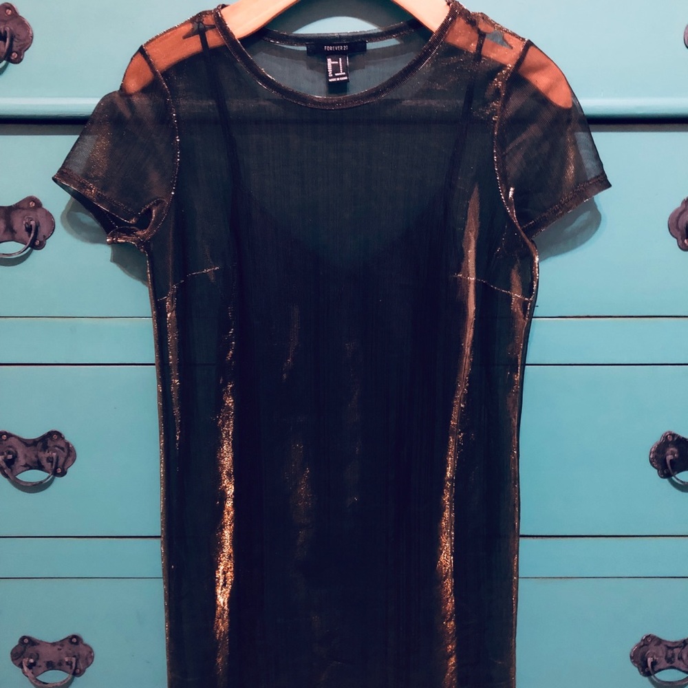 F21 mini sheer dress